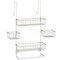 mDesign Steel Bathroom Shower Caddy Hanging Rack Storage Organizer